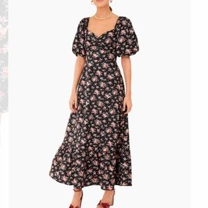 Black Floral Seaport Midi Dress
HYACINTH HOUSE